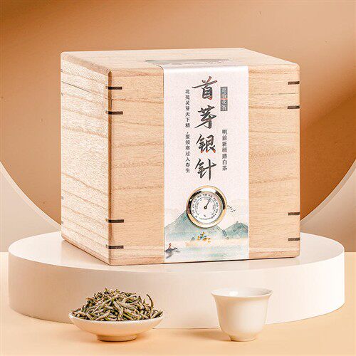首芽福鼎白茶白毫银针茶叶2025新茶特级正宗明前花香礼盒散装500g