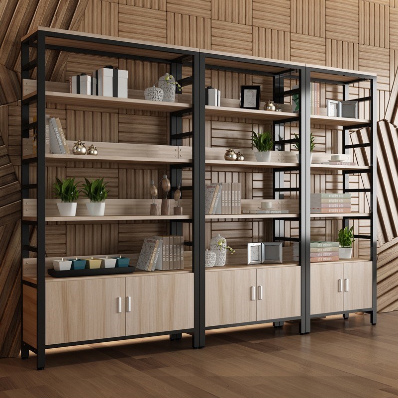 超市货架置物架多层产品展示架自由组合办L公室隔断陈列架茶叶展