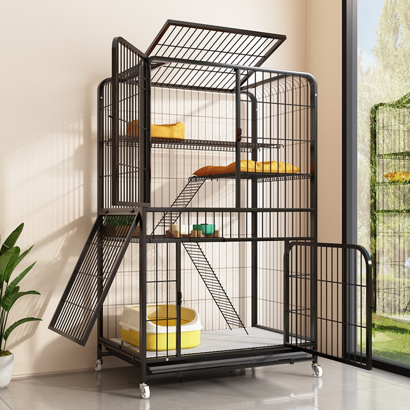 家用猫笼子猫别墅超大自由空间布偶猫窝猫舍一体厕所X宠物笼猫柜