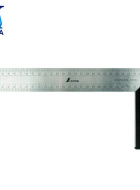 企鹅牌SHINWA亲和工具用量具(62308 直角尺) 带刻度30cm直角尺