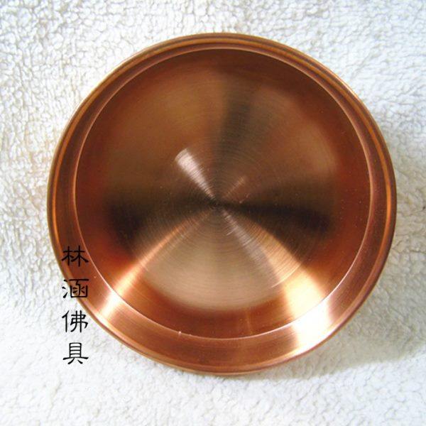 精美纯铜 内卷边修曼扎盘 无缝精美光滑 直径14cm 紫铜曼扎盘