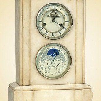 钟|欧式西洋机械铜铸理石星辰日月钟表|客厅装饰|纯铜机芯上弦钟