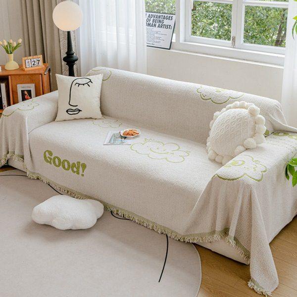 毛毛纱面料沙发垫四季通用简约卡通图案可爱全盖简约防滑耐磨易洗,居家布艺,沙发垫,淘宝优惠券,粉丝福利购,淘宝优惠卷
