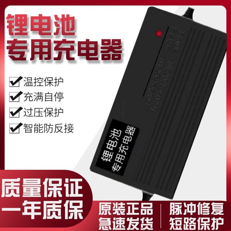 适用五星钻豹锂离子电池电动车自行车充电z器24V36V48V2A42V2A54.