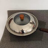 日式 加厚不锈钢锅盖铁锅炒锅盖防锈防摔锅盖结实耐用加高弧 新款