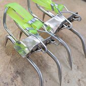 爬树神器猫爪304不锈钢上树神器脚扎子防滑爬树脚扣爬树专用工具