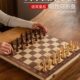 国际象棋小学生儿童带磁性折叠便携实木质棋盘高档chess西洋棋子