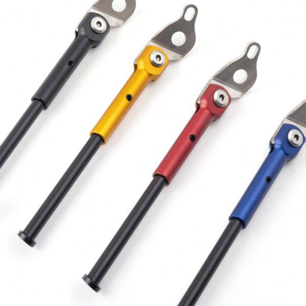 小布脚撑14寸大航折叠车K3plus边撑16寸单车脚架铝合金超轻快拆轴