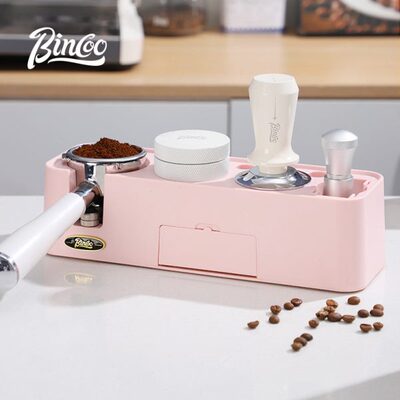 bincoo布粉器底座咖啡器具工具全套压粉器咖啡机配件收纳压粉锤