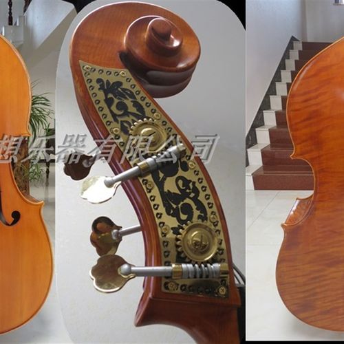 纯手工制作固体实木s3/4 低音贝司,低音倍大提琴
