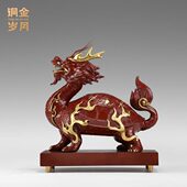 铜金岁月八龙龟黄铜摆件招财龙头龟铜器摆件公室家居客厅摆件