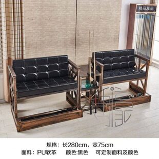 桌球室台球厅观球椅休息沙发椅子看台休闲座椅新款pu亚麻布艺沙发