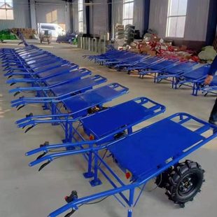 电动手推鸡公车两轮运输山路爬坡搬运手推车大功率载重农用平板车