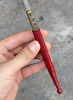 老式玻璃刀天然金刚石玻璃手介刀木柄薄用玻璃笔玻璃镜子切割工具