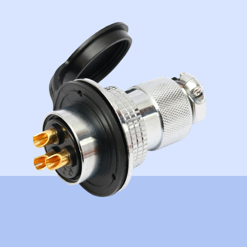 航空插头GX35M DF35-2P芯3 4芯 5芯 6 7 8芯连接器 M35法兰 母头
