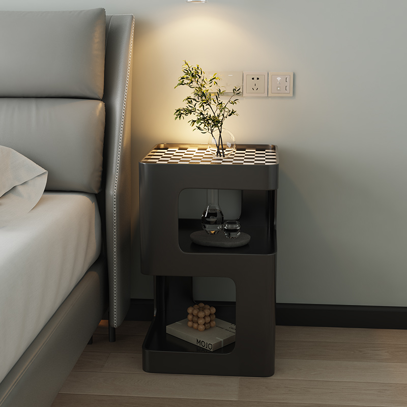 卧室床头柜替代小型简约现代边几创意床边I柜30cm无甲醛书柜奶油