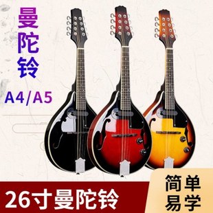 西洋乐器电声A4/A5曼陀铃八弦曼陀林EQ初学者入门琴曼德琳