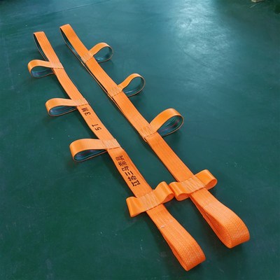 三马索具供应耐磨吊装带5T裸包A玻璃专用吊带5吨涤纶玻璃吊带吊具