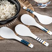 日式 和风陶瓷饭勺家用耐高温盛饭勺电饭锅勺子米饭铲子饭铲家用