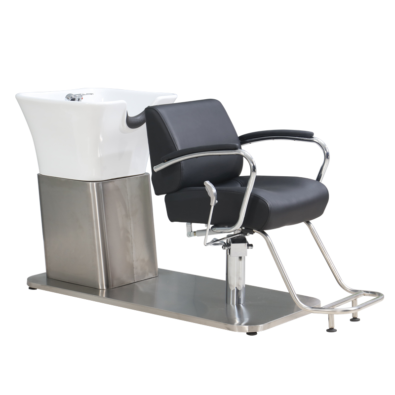 半趟洗头床美发店坐式冲水床高档发廊专用洗头床理发店可旋转冲水