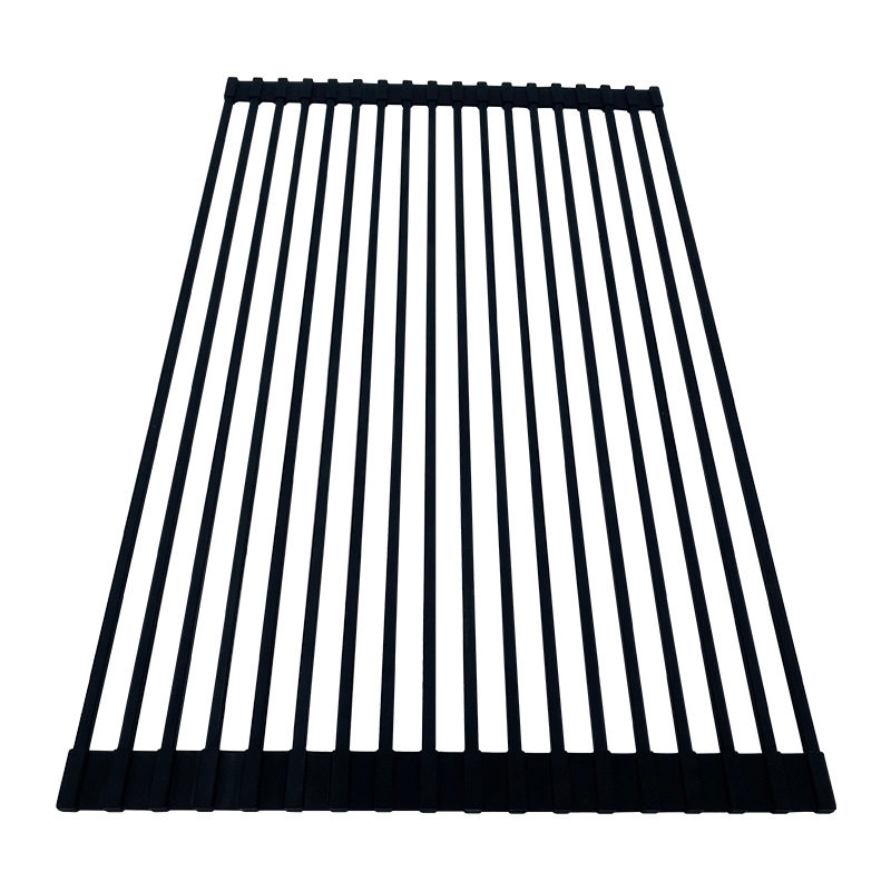 硅胶沥水架 厨房硅胶滤水架不锈钢折叠伸缩置物架卷帘碗碟架水槽