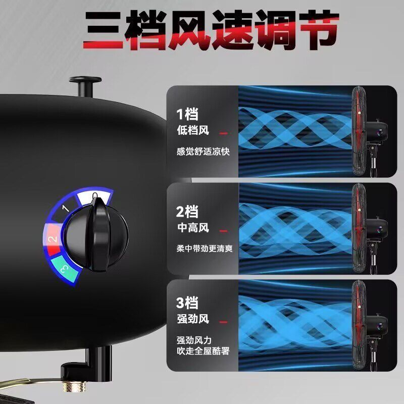 扬子牌工业强力电风扇落地扇大风力摇头牛角扇工厂商用壁挂式风扇