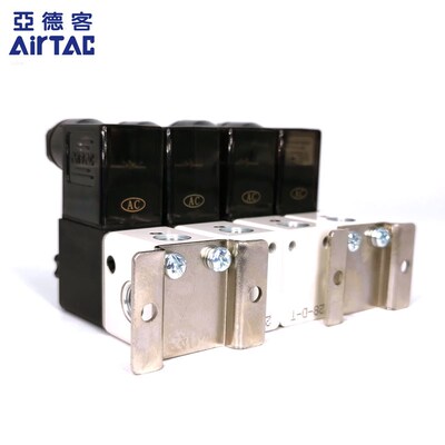AirTAC原装亚德客3V1系列电磁阀组 3V106B-8F/9F/10F/11F/12F/13F