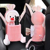 车载垃圾桶汽车内用车上雨伞收纳桶可爱前排车内挂式 垃圾袋置物桶