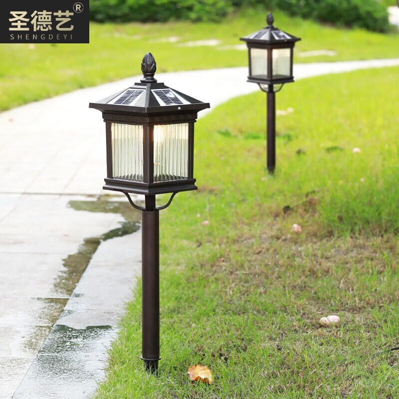 新款太阳能草坪灯地插灯庭院灯B草地灯户外防水花园插地灯室外家