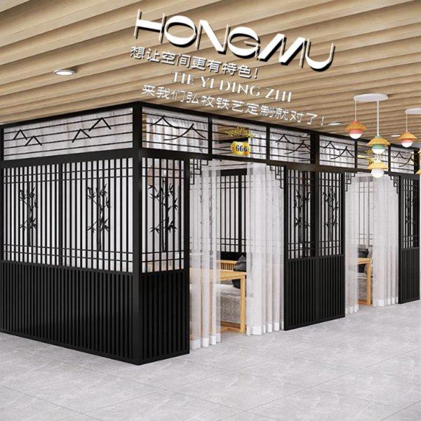 #新中式商用餐厅包厢隔断美容院包间屏风餐饮栅栏火锅饭店卡座围,商业/办公家具,护理屏风,淘宝优惠券,粉丝福利购,淘宝优惠卷