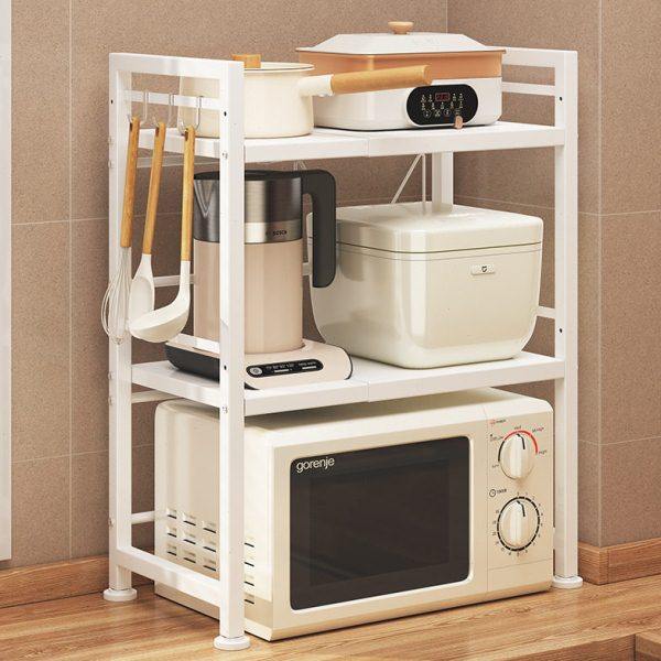 可伸缩微波炉置物架厨房桌面烤箱架子家用多功能双层收纳架日韩系,厨房/烹饪用具,微波炉置物架,淘宝优惠券,粉丝福利购,淘宝优惠卷
