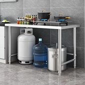 双层三层不锈钢工作台桌柜饭店厨房操作台包装 拆装 台可以定做 包邮