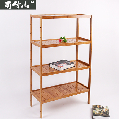 竹架子置物架落地多层厨房收纳架实木质储物架省空间客Z厅阳台卧