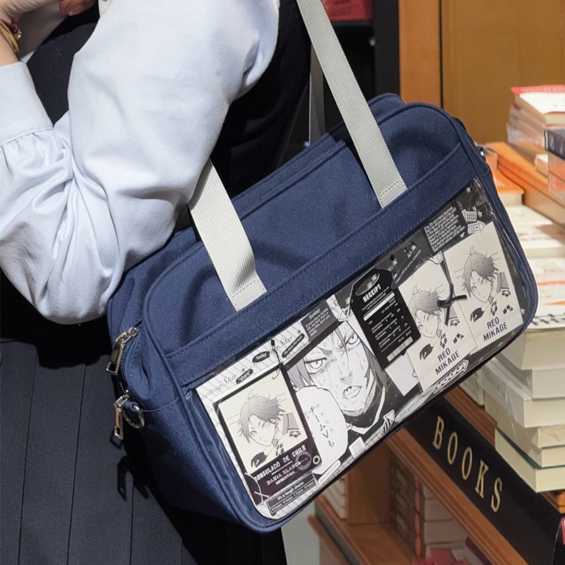 脑壳痛原创【jk制服痛】痛包日C系运动制服包单肩斜挎校供感书包