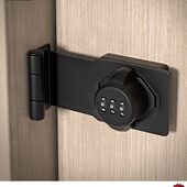 免打孔90度密码 锁插销门栓锁扣搭扣推拉门锁内开门锁房门防盗门扣