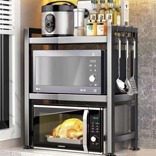 厨房微波炉电饭锅一体收纳架子专用新款多功能家用台面烤箱置物架,厨房/烹饪用具,微波炉置物架,淘宝优惠券,粉丝福利购,淘宝优惠卷