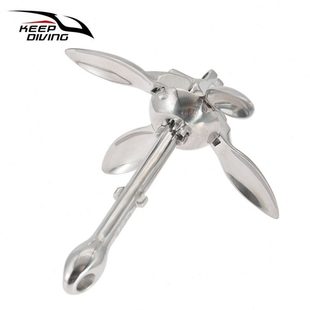 皮划艇橡皮艇船锚不锈钢伞型锚游船钓鱼船折叠船锚船用配件