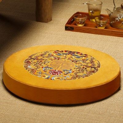 壹喜居打坐垫禅修垫蒲团坐垫圆形地上大拜垫子佛家跪拜垫跪垫家用,居家布艺,蒲团,淘宝优惠券,粉丝福利购,淘宝优惠卷