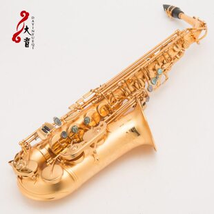西洋乐器黄铜麻金中音萨克斯风管降E调工艺手工雕花贝壳键FAS 866