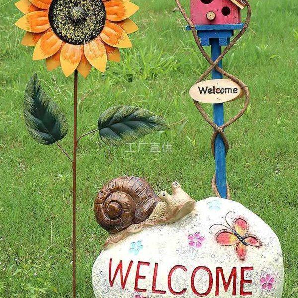 户外花园花插铁艺庭院别墅院子阳台小院风车旋转装饰造景布置摆件,家居饰品,户外/庭院摆件,淘宝优惠券,粉丝福利购,淘宝优惠卷