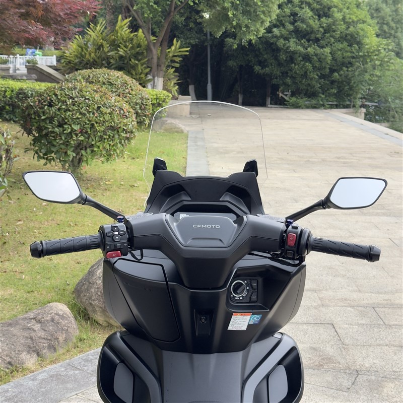 适用于春风150SC改装TMAuX前脸风挡 150SC前置后视镜 加高挡风玻