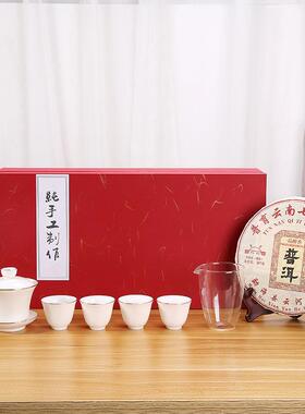 德化白茶夫具套CJ190904装家用瓷羊玉瓷功茶具简约泡茶壶脂盖碗茶