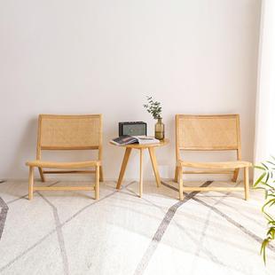 诧寂风藤编红实木s椅401 藤风椅靠背椅in北欧网腾椅藤编条藤条椅