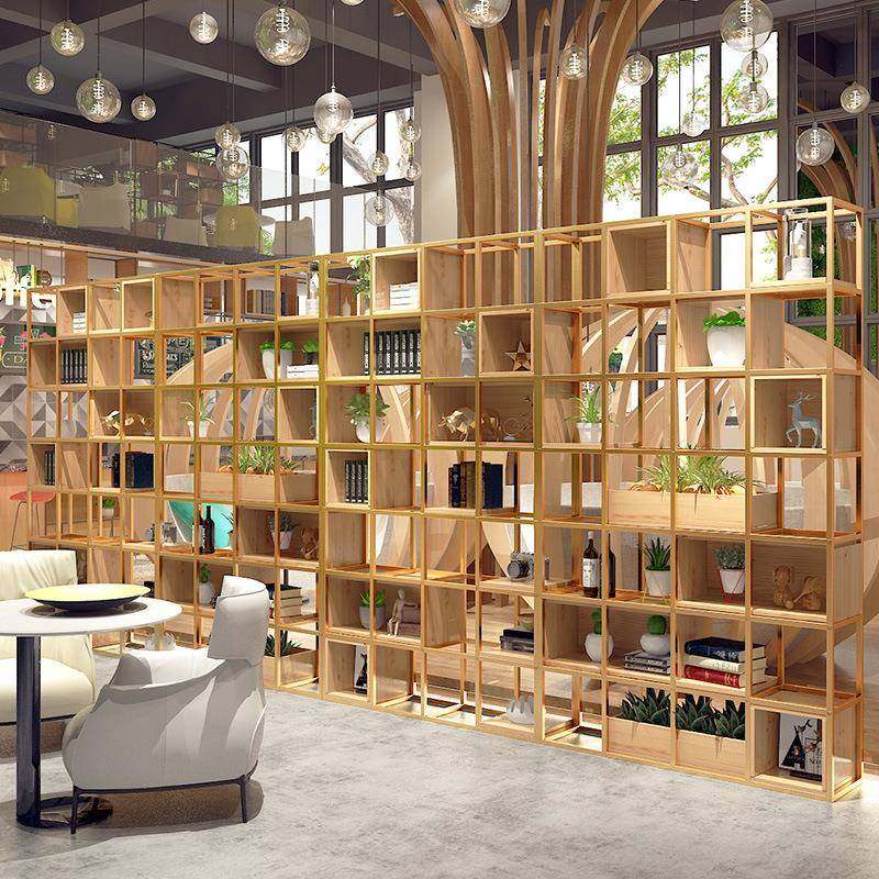 书架置物隔架书柜落格地实WHK木现代简约断客厅简易卧室铁艺屏风,电子元器件市场,其它元器件,淘宝优惠券,粉丝福利购,淘宝优惠卷