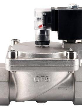 闭不锈MNY高压电磁阀防潮电子阀DN15204钢2常5分1寸管道开关水阀