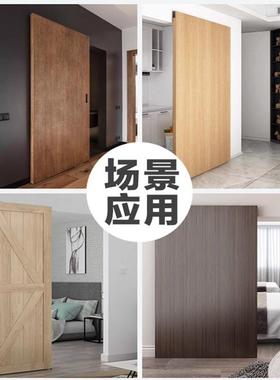 电动幽灵门移木玻璃门隐形轨道遥控应侧吊滑轨平推感拉门QLO门五