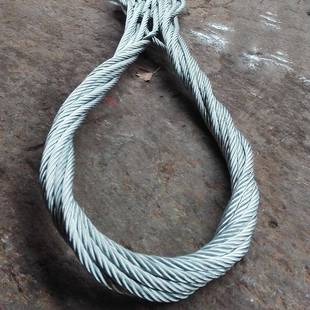 884压钢套丝绳扣两头光面头压铝麻芯钢芯钢丝绳铝合金套钢丝绳索