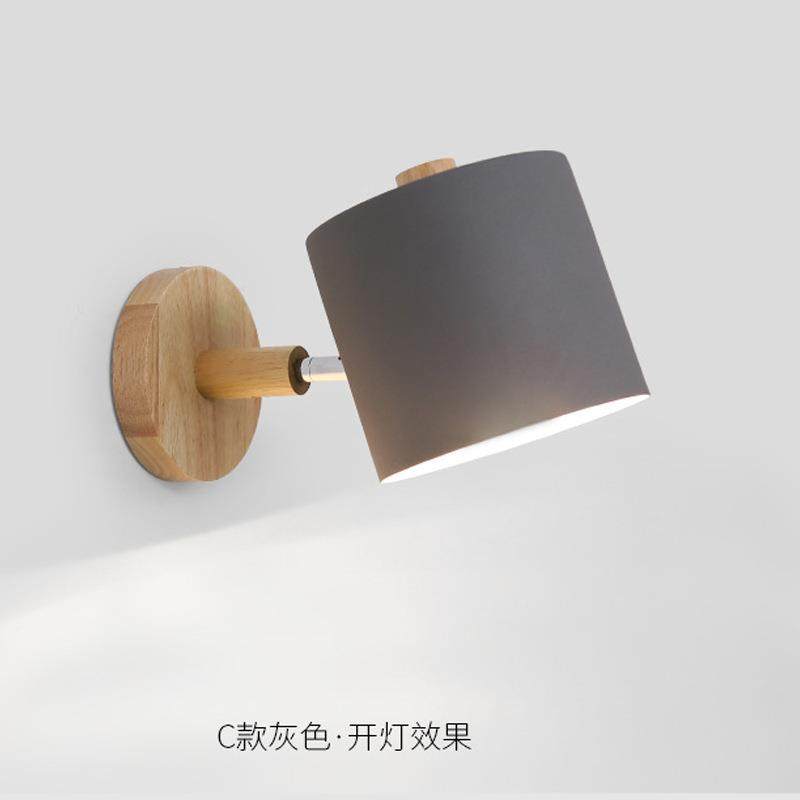 北简欧灯卧马卡龙约室床头壁灯创B-229壁意客厅背景墙儿童房书桌