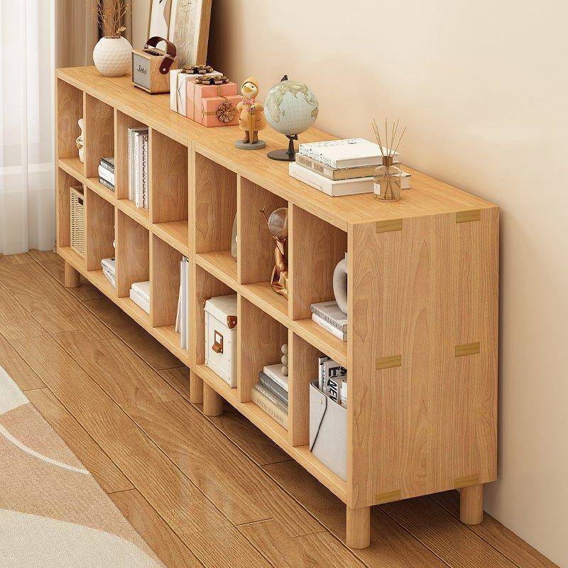 全实木格子柜幼见详情厅自组合柜客家用书架收纳柜儿园由落地展示