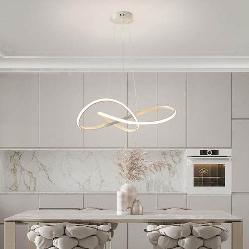 北客厅吊灯后现代创意圆约环简几何线欧条灯个性餐厅卧室艺JDD-13